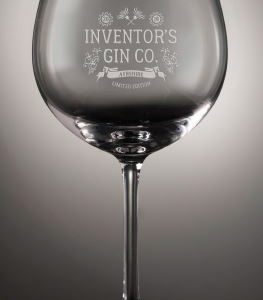Inventor's Gin Branded Glass - Globe